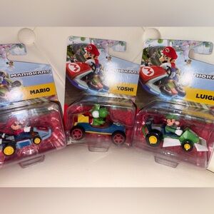 MarioKart Jakks Car Set - Mario, Yoshi, Luigi - Set of Three
